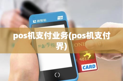 pos机支付业务(pos机支付界)