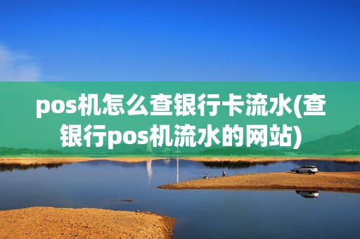 pos机怎么查银行卡流水(查银行pos机流水的网站)