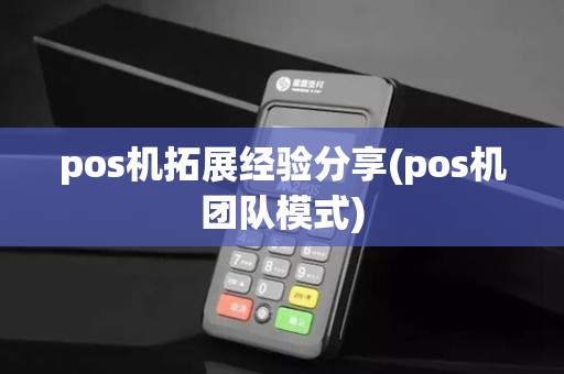 pos机拓展经验分享(pos机团队模式)