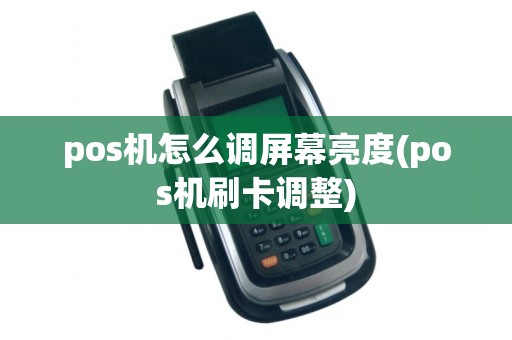 pos机怎么调屏幕亮度(pos机刷卡调整)