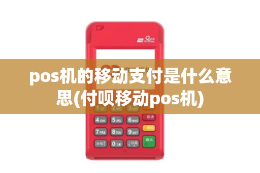 pos机的移动支付是什么意思(付呗移动pos机)
