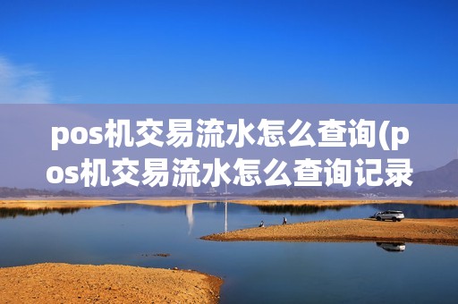 pos机交易流水怎么查询(pos机交易流水怎么查询记录)