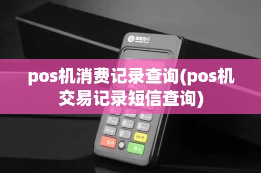 pos机消费记录查询(pos机交易记录短信查询)