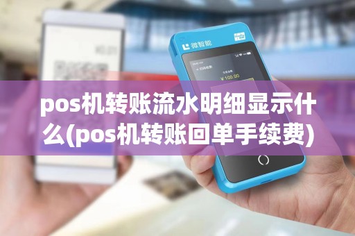 pos机转账流水明细显示什么(pos机转账回单手续费)