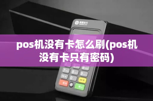 pos机没有卡怎么刷(pos机没有卡只有密码)