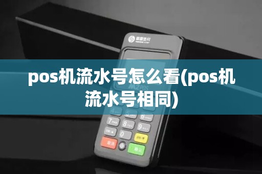 pos机流水号怎么看(pos机流水号相同)