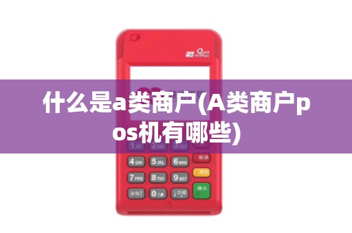 什么是a类商户(A类商户pos机有哪些)