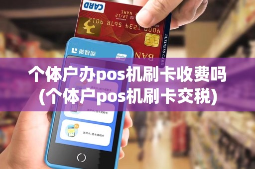 个体户办pos机刷卡收费吗(个体户pos机刷卡交税)