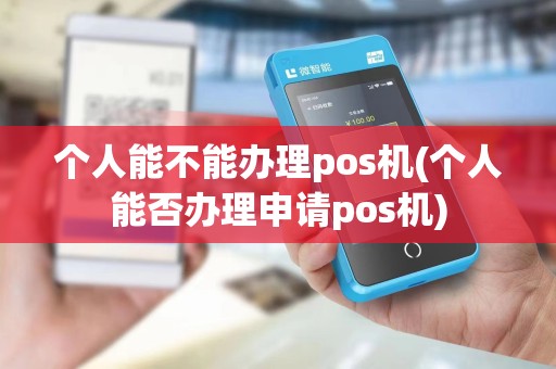 个人能不能办理pos机(个人能否办理申请pos机)