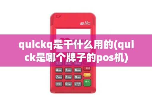 quickq是干什么用的(quick是哪个牌子的pos机)
