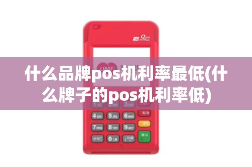 什么品牌pos机利率最低(什么牌子的pos机利率低)