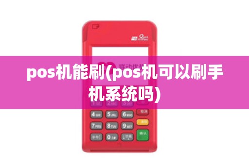 pos机能刷(pos机可以刷手机系统吗)