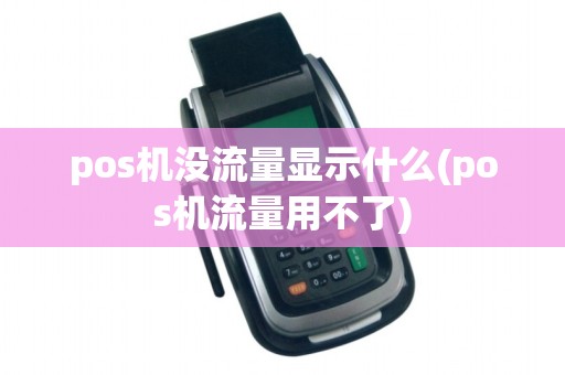 pos机没流量显示什么(pos机流量用不了)