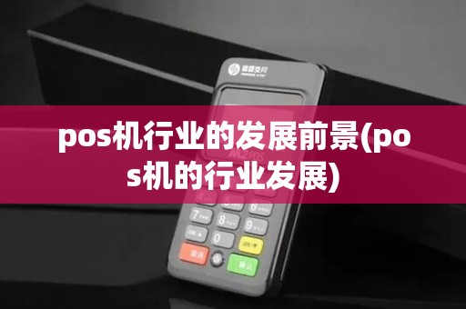 pos机行业的发展前景(pos机的行业发展)