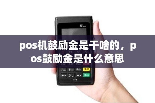 pos机鼓励金是干啥的，pos鼓励金是什么意思