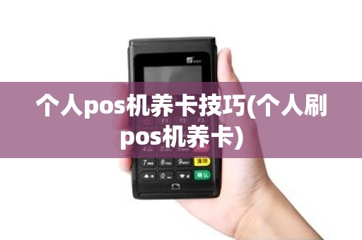 个人pos机养卡技巧(个人刷pos机养卡)