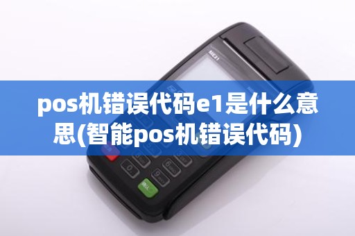 pos机错误代码e1是什么意思(智能pos机错误代码)