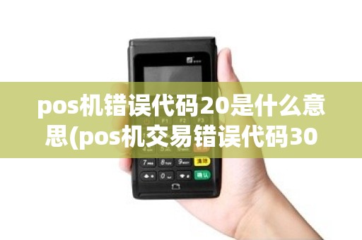 pos机错误代码20是什么意思(pos机交易错误代码30)