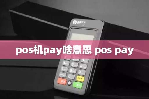 pos机pay啥意思 pos pay