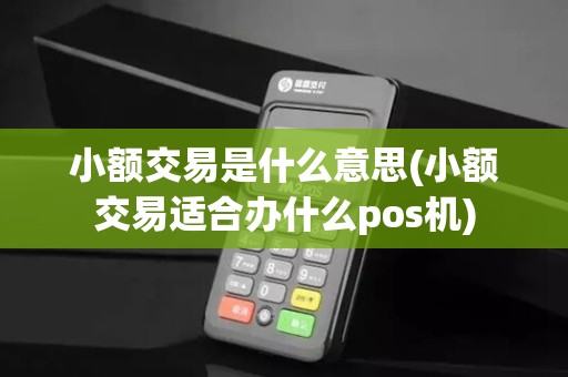小额交易是什么意思(小额交易适合办什么pos机)