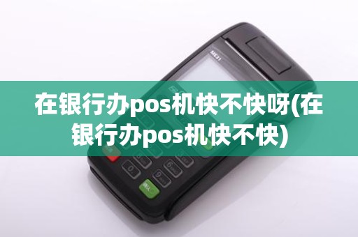 在银行办pos机快不快呀(在银行办pos机快不快)