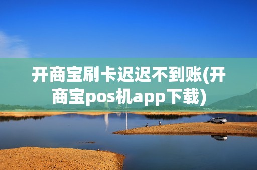 开商宝刷卡迟迟不到账(开商宝pos机app下载)
