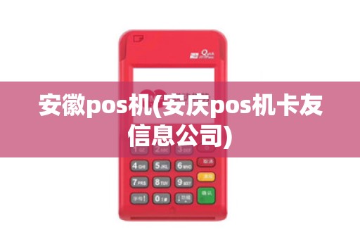 安徽pos机(安庆pos机卡友信息公司)