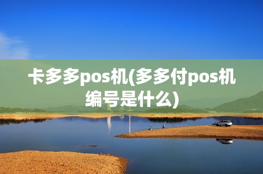 卡多多pos机(多多付pos机编号是什么)
