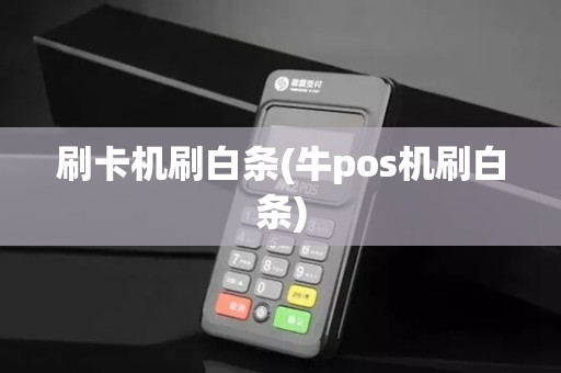 刷卡机刷白条(牛pos机刷白条)