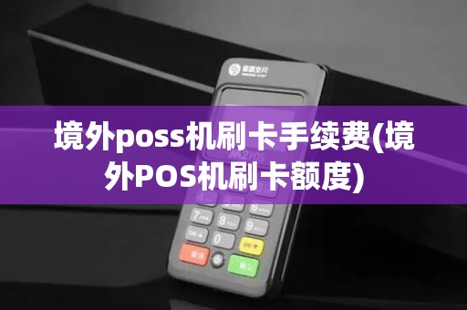 境外poss机刷卡手续费(境外POS机刷卡额度)
