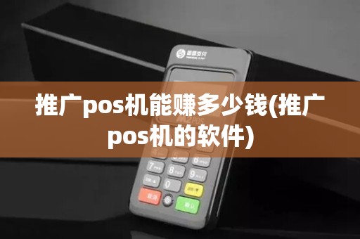 推广pos机能赚多少钱(推广pos机的软件)
