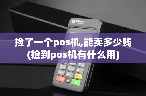 捡了一个pos机,能卖多少钱(捡到pos机有什么用)