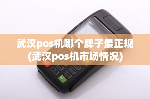 武汉pos机哪个牌子最正规(武汉pos机市场情况)
