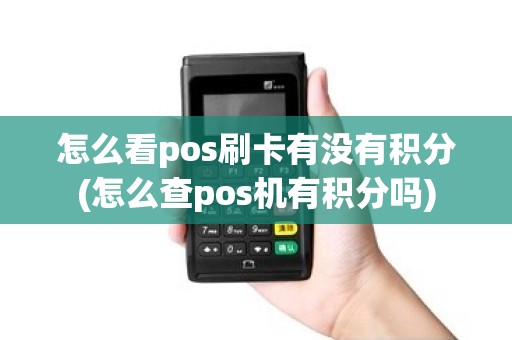 怎么看pos刷卡有没有积分(怎么查pos机有积分吗)