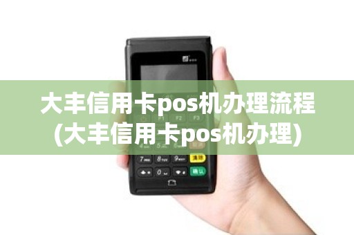 大丰信用卡pos机办理流程(大丰信用卡pos机办理)
