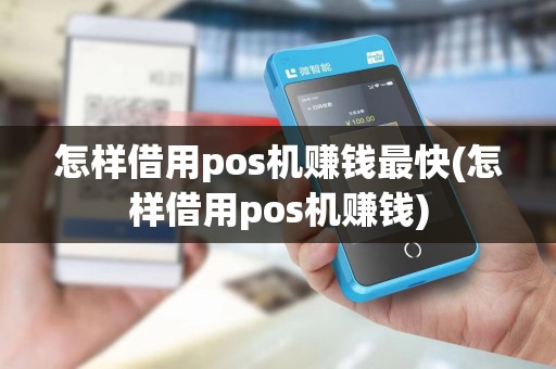 怎样借用pos机赚钱最快(怎样借用pos机赚钱)