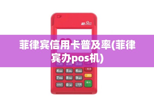 菲律宾信用卡普及率(菲律宾办pos机)