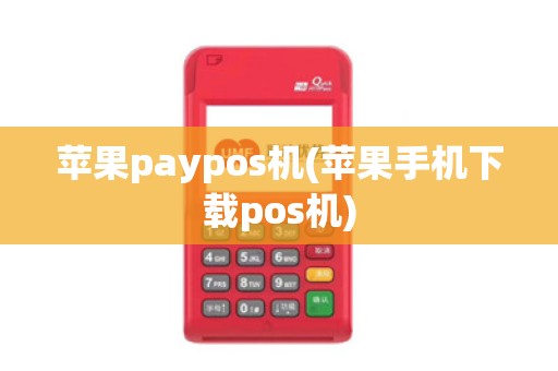 苹果paypos机(苹果手机下载pos机)