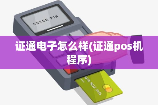 证通电子怎么样(证通pos机程序)