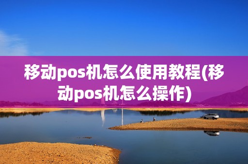 移动pos机怎么使用教程(移动pos机怎么操作)