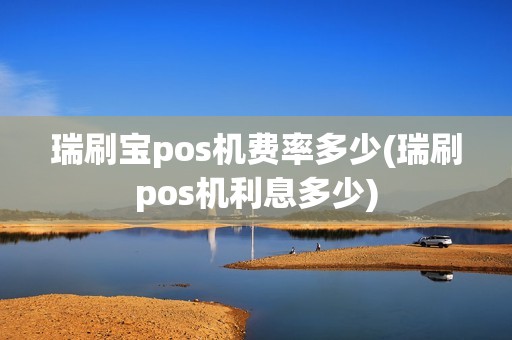 瑞刷宝pos机费率多少(瑞刷pos机利息多少)