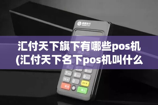汇付天下旗下有哪些pos机(汇付天下名下pos机叫什么)