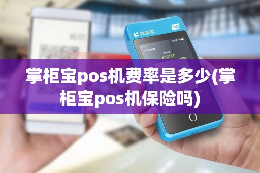 掌柜宝pos机费率是多少(掌柜宝pos机保险吗)