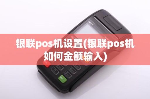 银联pos机设置(银联pos机如何金额输入)