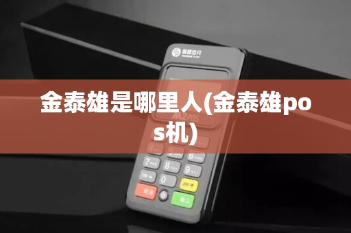 金泰雄是哪里人(金泰雄pos机)