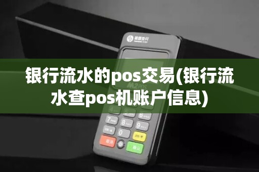 银行流水的pos交易(银行流水查pos机账户信息)