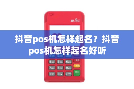 抖音pos机怎样起名？抖音pos机怎样起名好听