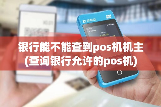 银行能不能查到pos机机主(查询银行允许的pos机)