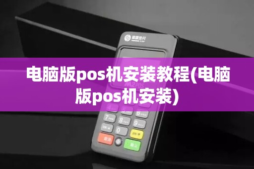 电脑版pos机安装教程(电脑版pos机安装)