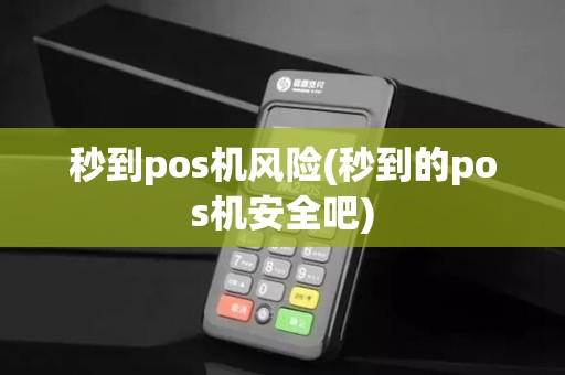 秒到pos机风险(秒到的pos机安全吧)
